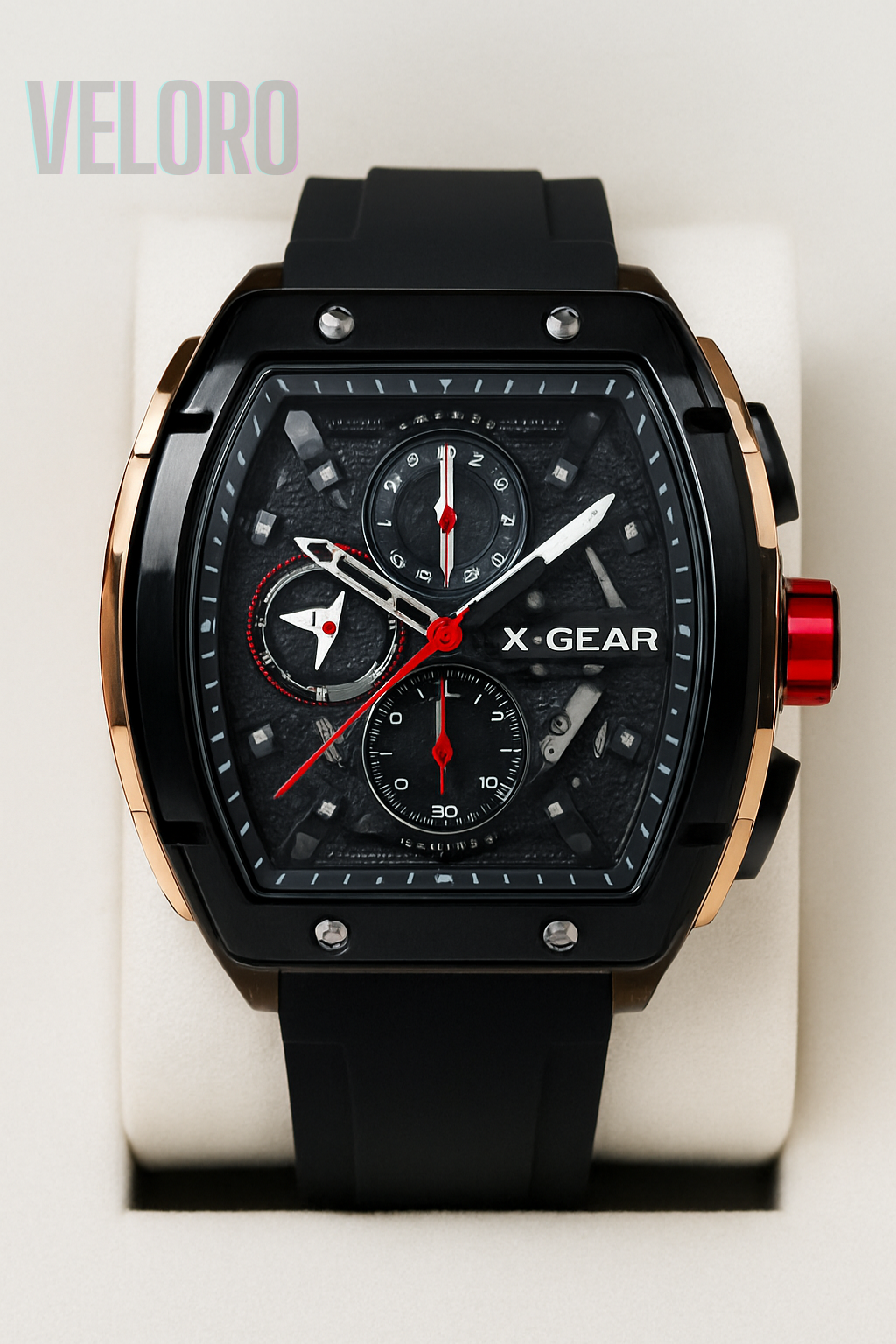Veloro X-Gear Chronograph Watch Stylish Sports Timepiece